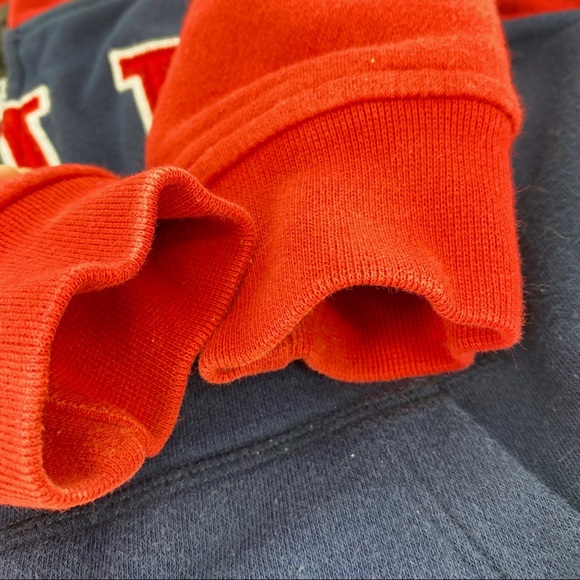 Gap Kids Sherpa Lined Hoodie XS 4-5 Years Red Navy Blue - Picture 5 of 5